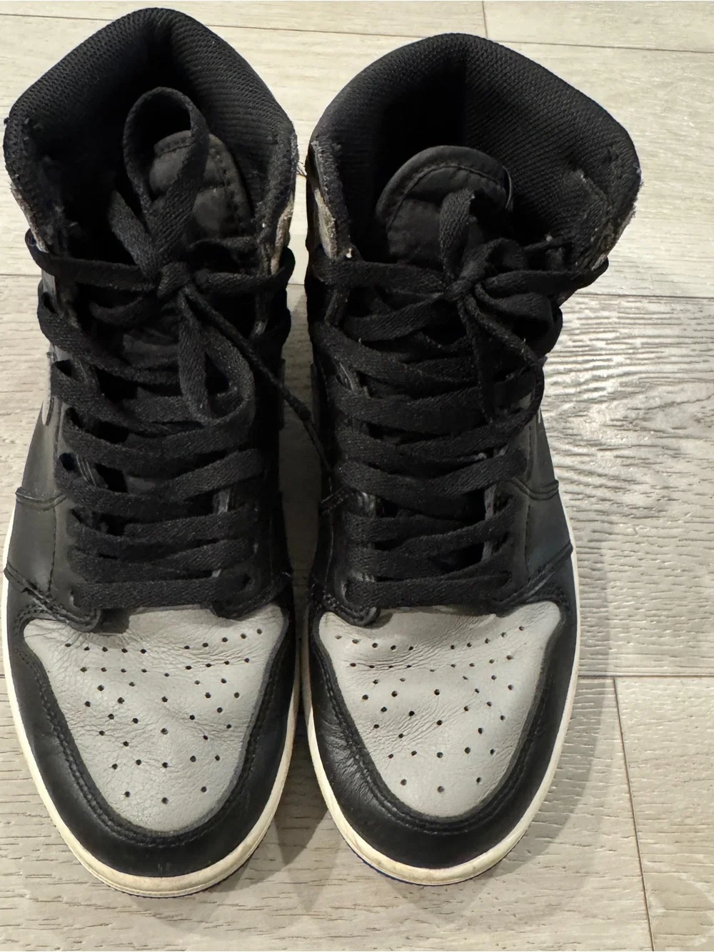 Nike Air Jordan 1 OG High Shadow Grey Black Shoes Sneakers Unisex sz. 8
